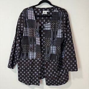 Marketplace Handwork of India Women's Jacket Lightweight Patchwork Cotton Large